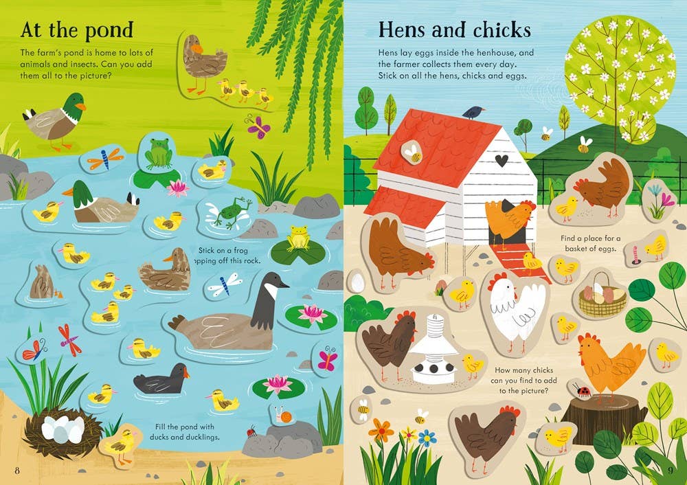 Little First Stickers Farm: Usborne