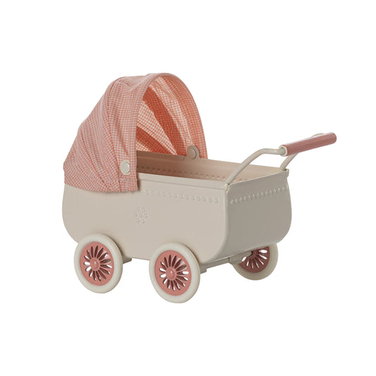 Maileg Mouse Pram - Coral