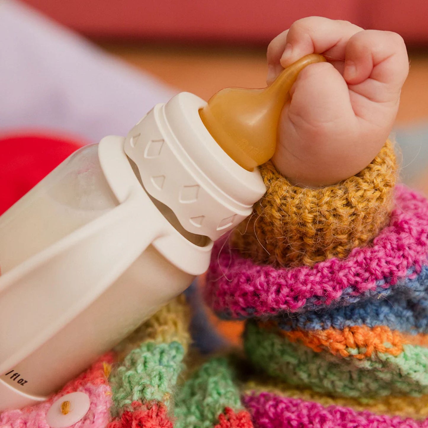 BIBS - Baby Glass Bottle Boheme Set 4oz Latex - Blush