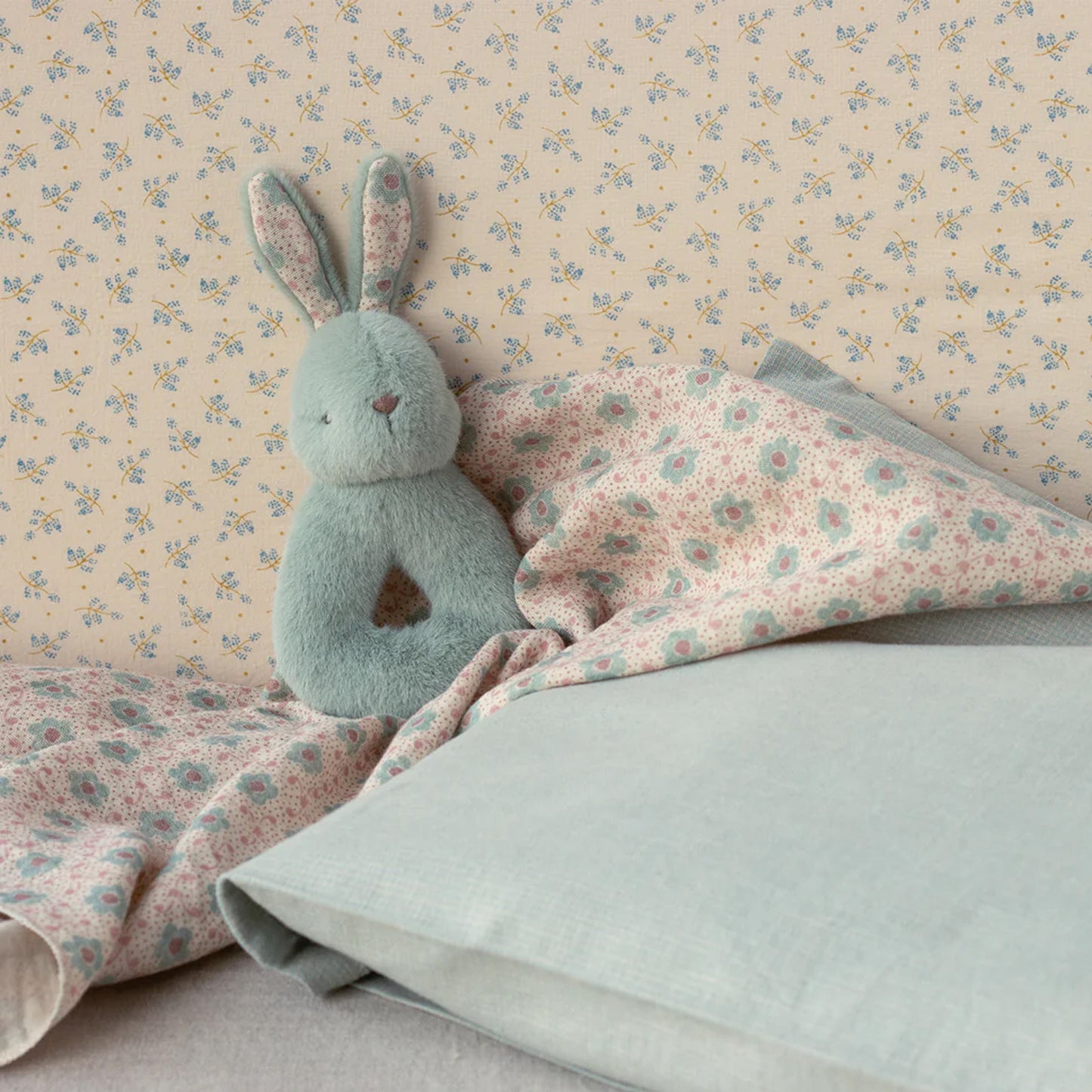 Maileg Rabbit Rattle Set - Mint