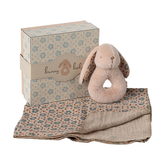 Maileg Bunny Rattle Set - Powder