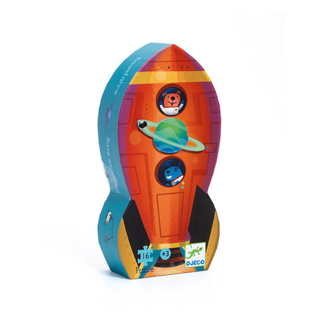 Silhouette Spaceship Puzzle (16 Pcs)
