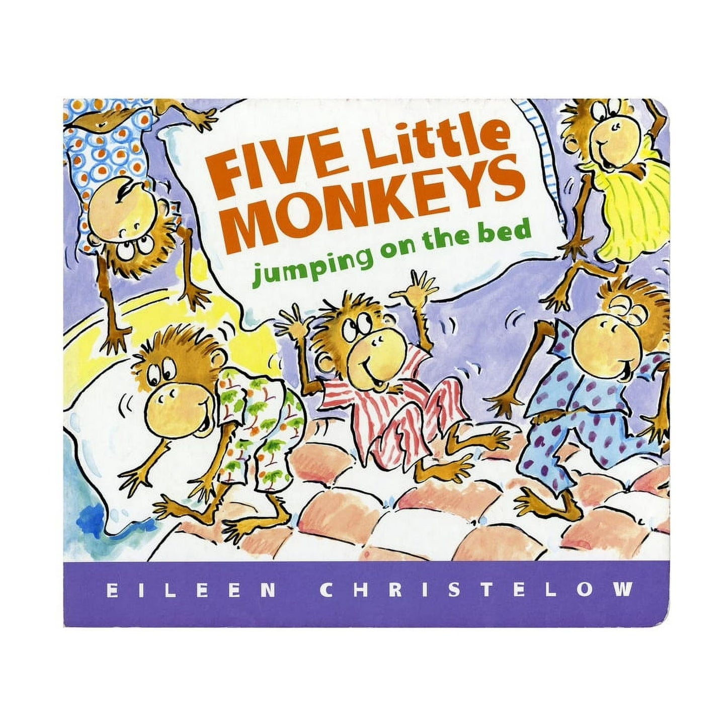 HarperCollins - Five Little Monkeys Jumping on the Bed Padded Board Book