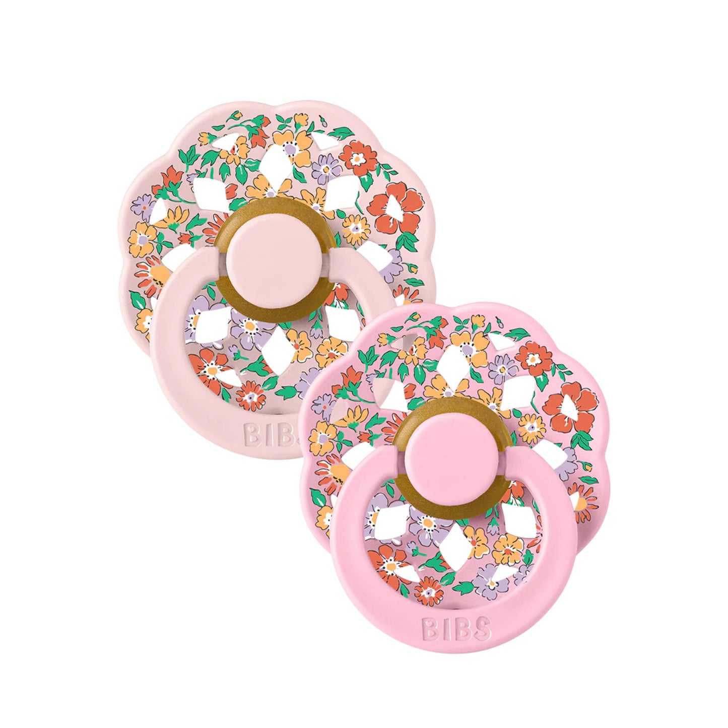 BIBS - x LIBERTY Boheme 2 Pack Oscar Meadow - Blossom Mix Round Latex