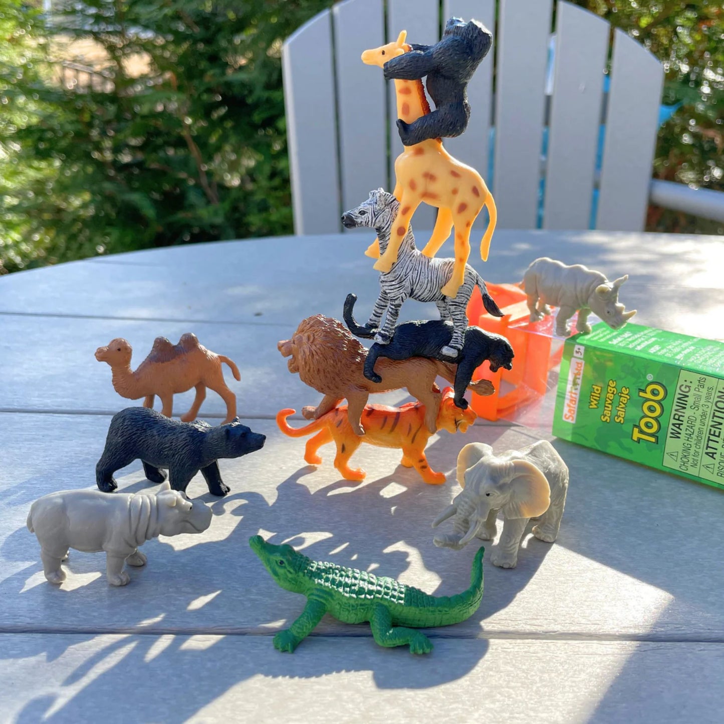 Safari Ltd. Wild Animal Toys TOOB® - 12 Piece Miniature Wildlife Figurine Set