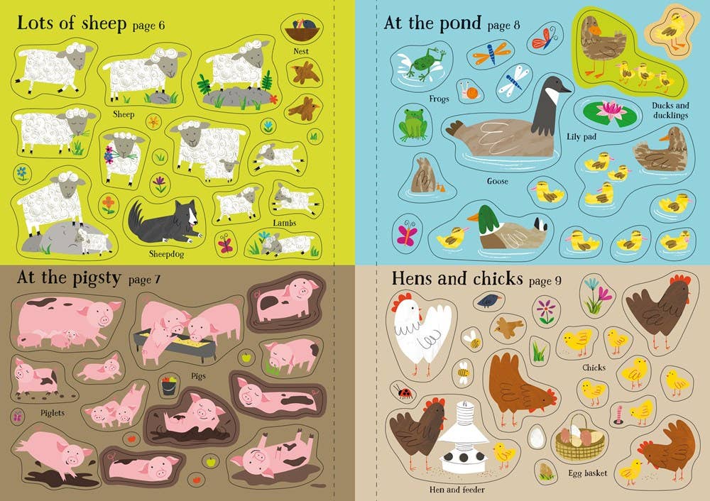 Little First Stickers Farm: Usborne