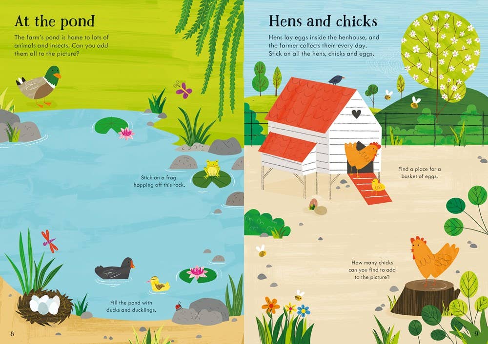 Little First Stickers Farm: Usborne