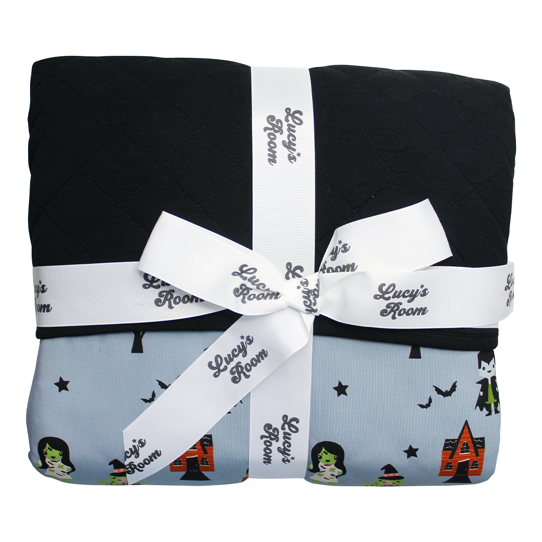 Lucy's Room Monster Party Halloween Luxury Bamboo Quilt