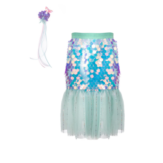mermaid dress-up skirt and hairclip