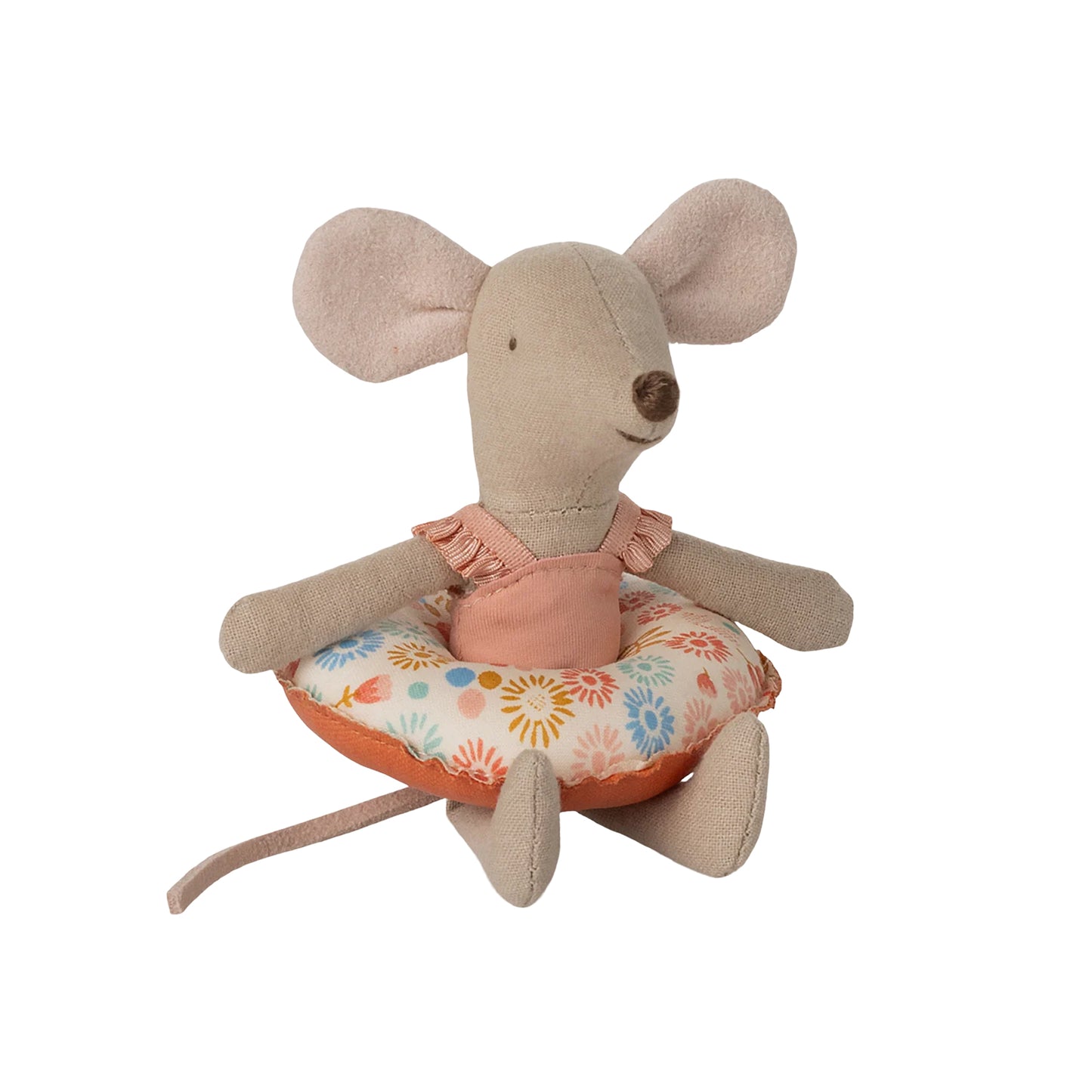 Maileg Beach Mouse with Float, Little Sister - Flower