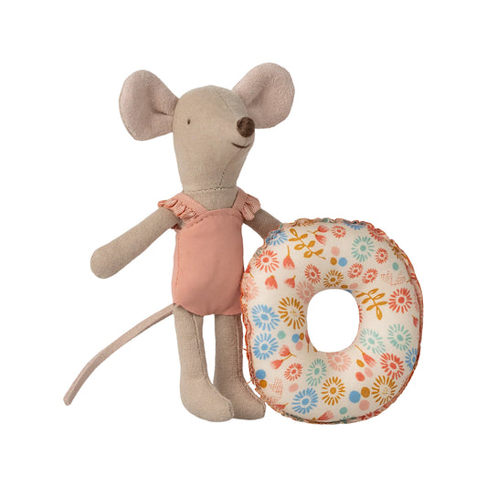 Maileg Beach Mouse with Float, Little Sister - Flower