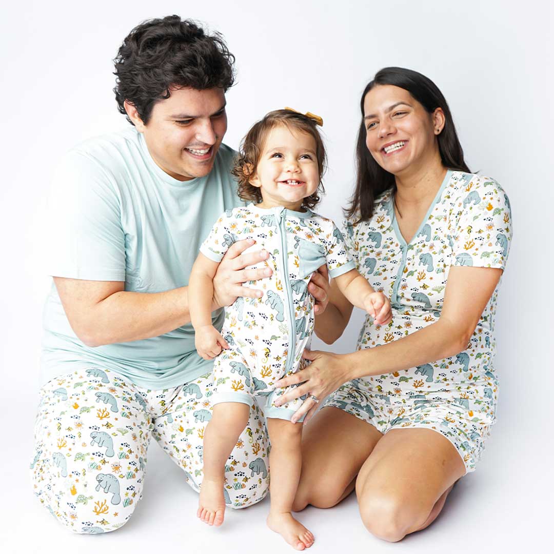 Manatee Bamboo Shorty Romper