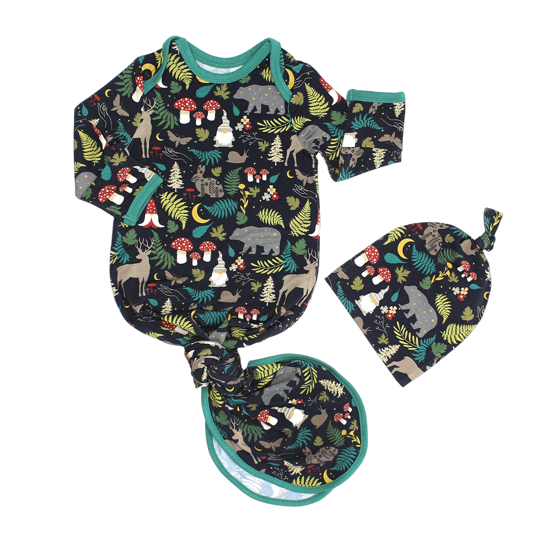 Night Forest Bamboo Baby Pajama