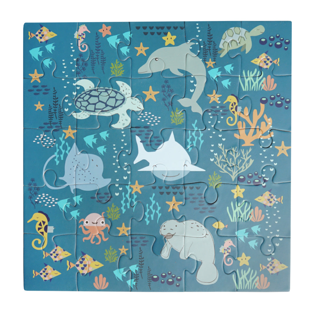 Lucy's Room Ocean Friends Puzzle 24 by 24 inches (NEW)