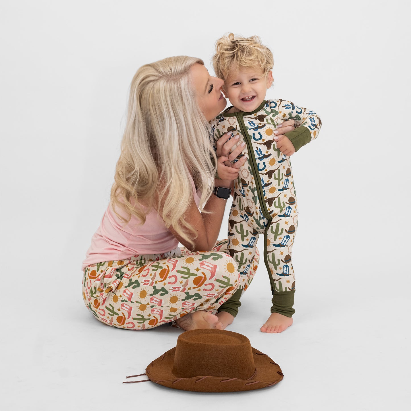 Howdy Western Bamboo Convertible Baby Pajamas