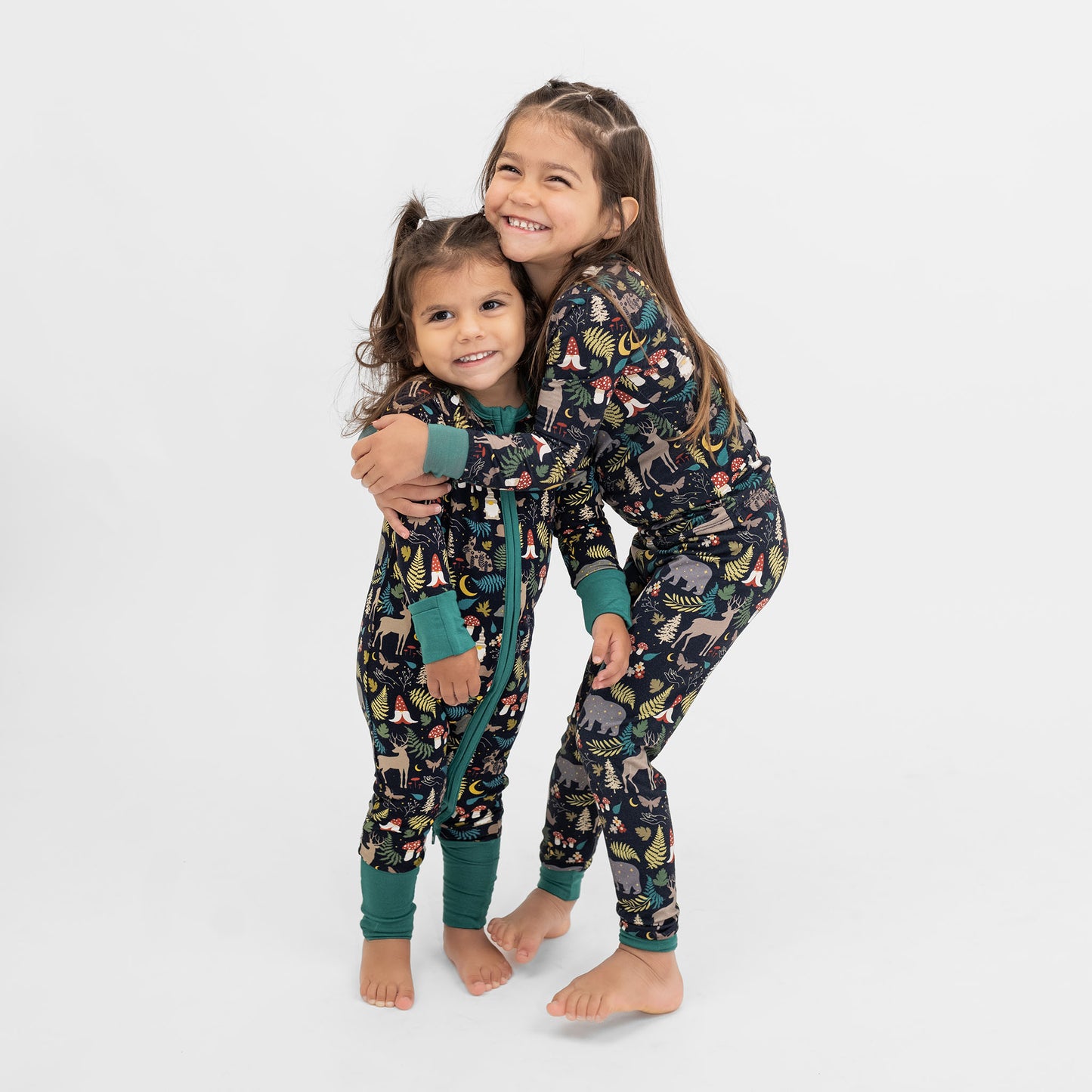 Night Forest Bamboo Convertible Baby Pajama