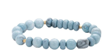 Stone Stacking Bracelet - Blue Howlite