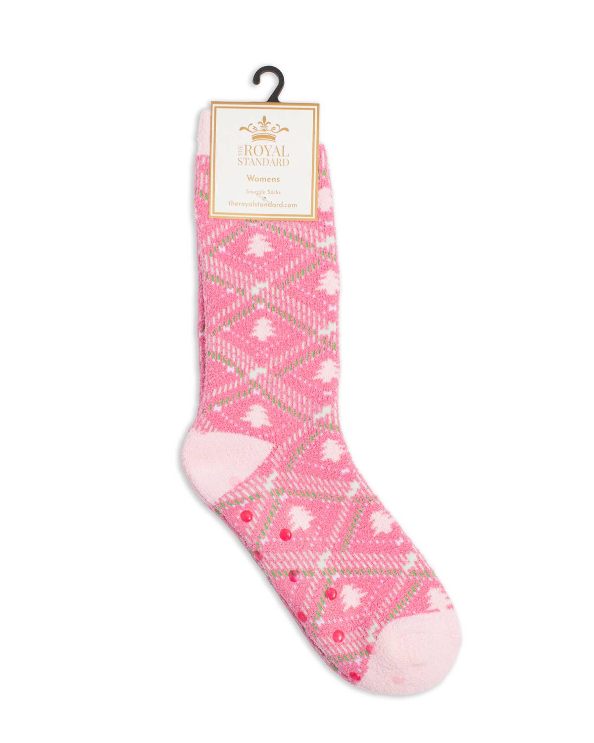 The Royal Standard - Women's Layton Tree Plaid Snuggle Socks Pink/Multi One Size