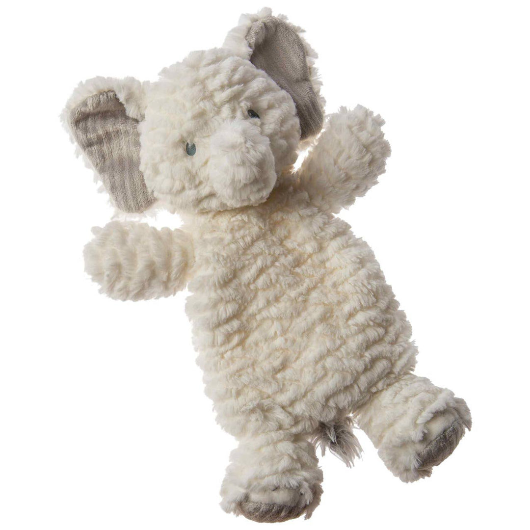 cream colored elephant lovey toy