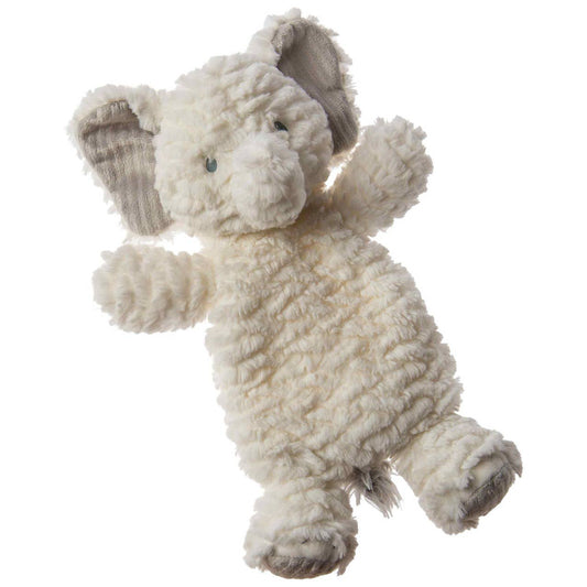 cream colored elephant lovey toy