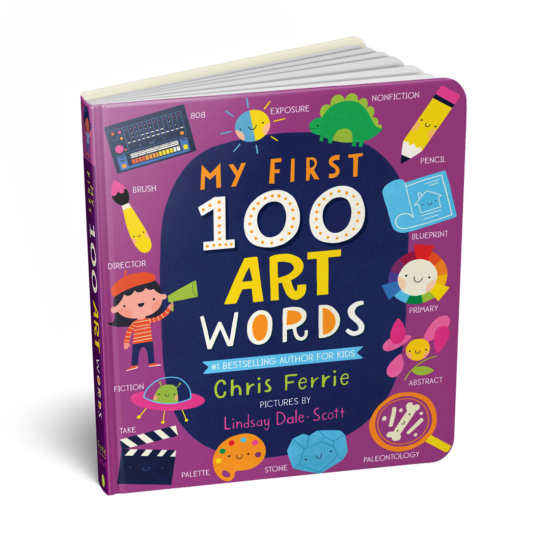 padded board book called my first 100 art words
