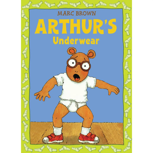 Arthur standing wearing a white t-shirt, sneakers, and in his underwear