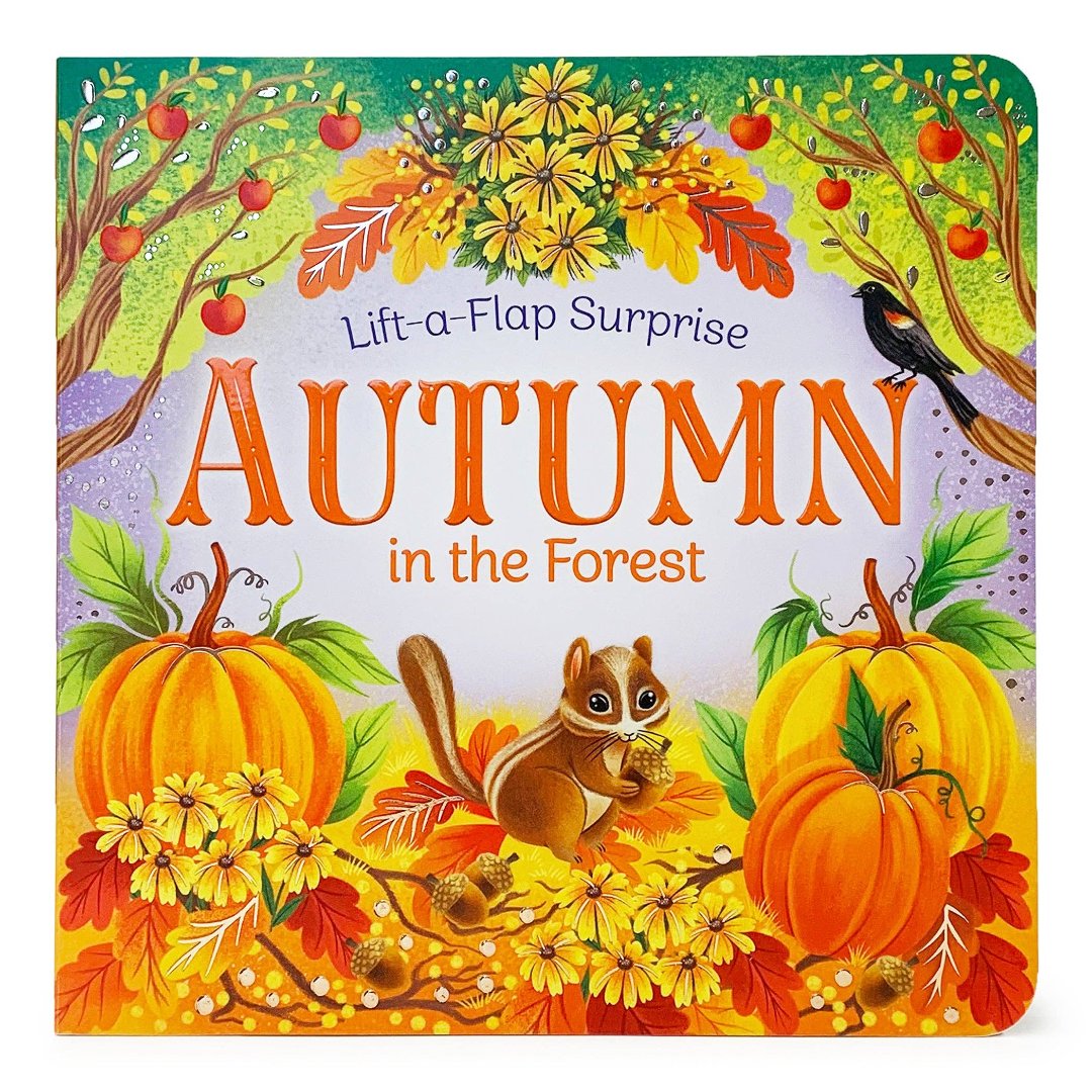 Lift-a-flap-surprise Autumn in the Forest board book front cover