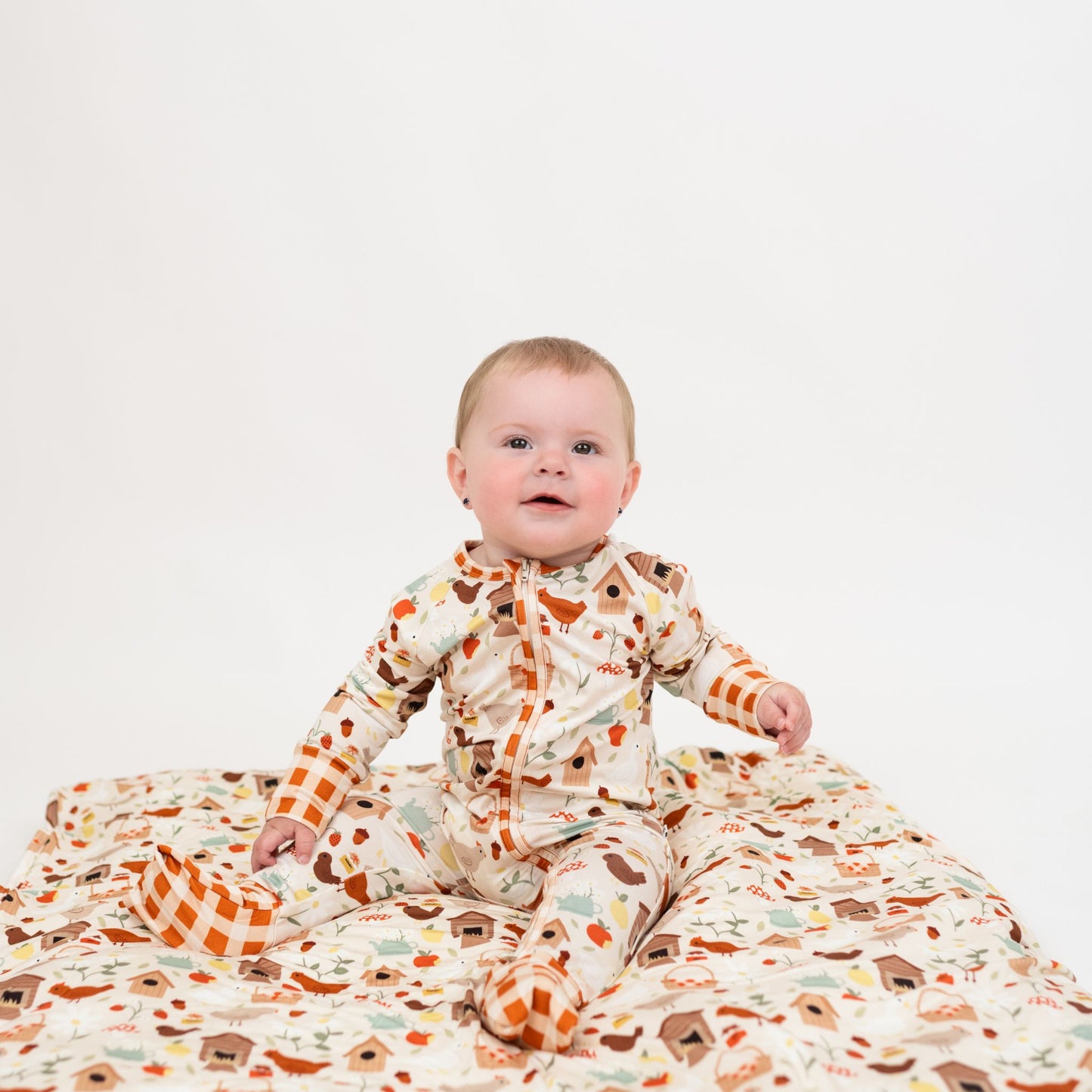 Cozy Cottage Twin Bamboo and Fleece Throw Blanket