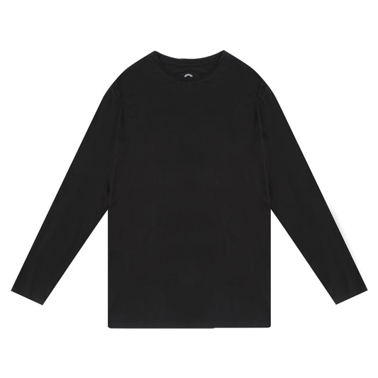 the black long sleeved t-shirt.