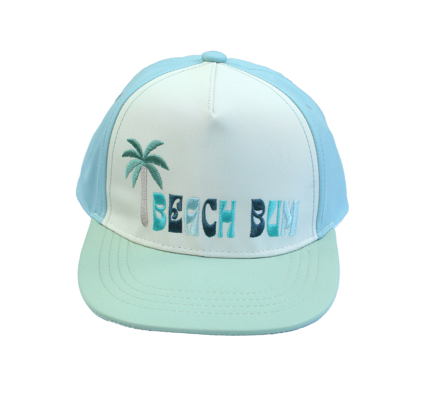 Flat lay image of our Beach Bum Snapback Hat.