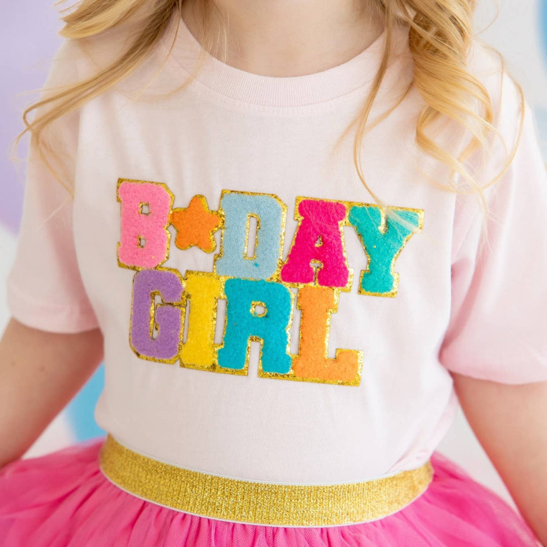 Birthday Girl Patch Short Sleeve T-Shirt