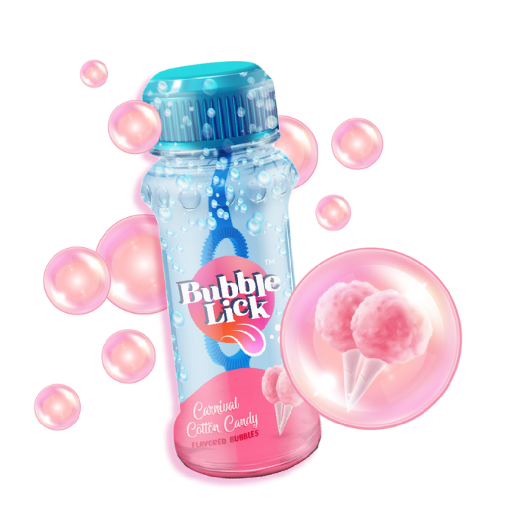 cotton candy flavored bubbles