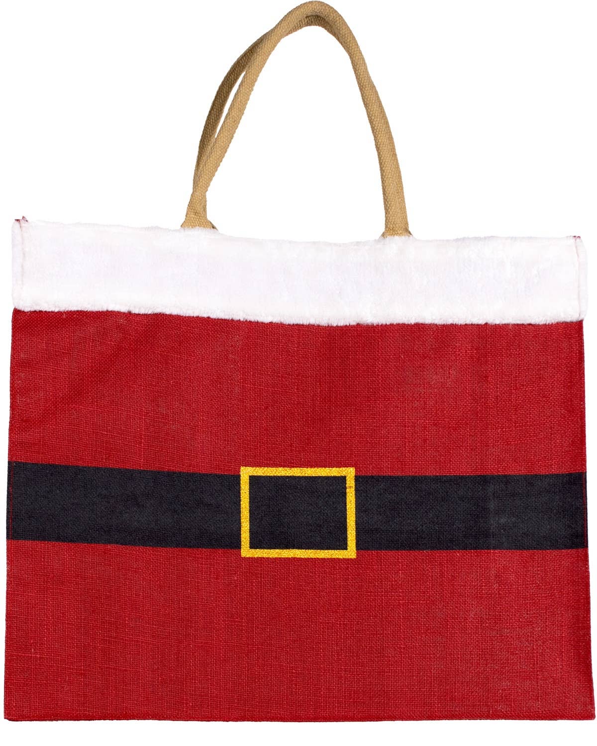 The Royal Standard - Santa Belt Carryall Tote Red/White/Black 22x19x8