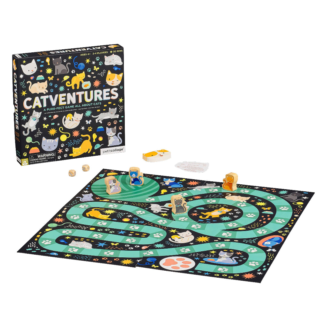 catventures board game which is a game all about cats