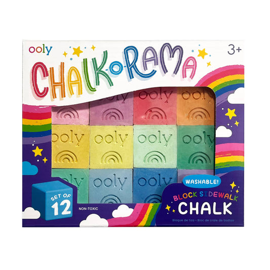 12 square block sidewalk chalk