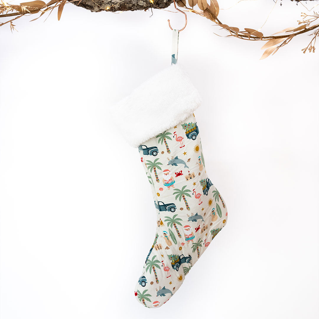 Coastal Christmas Bamboo Stocking