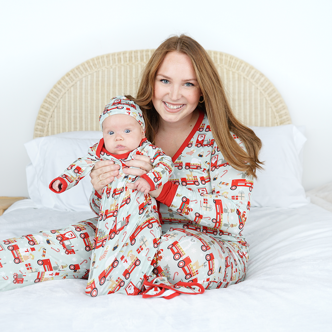 Christmas Train Bamboo Women's Jogger Pajama Pants