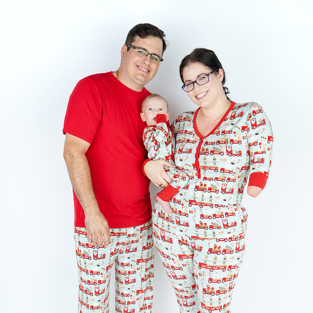 Christmas Train Bamboo Relaxed Lounge Pajama Pants