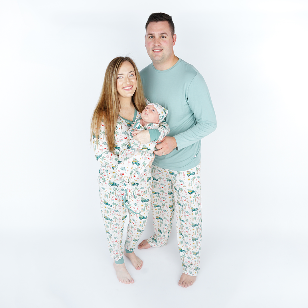 Coastal Christmas Bamboo Women's Jogger Pajama Pants