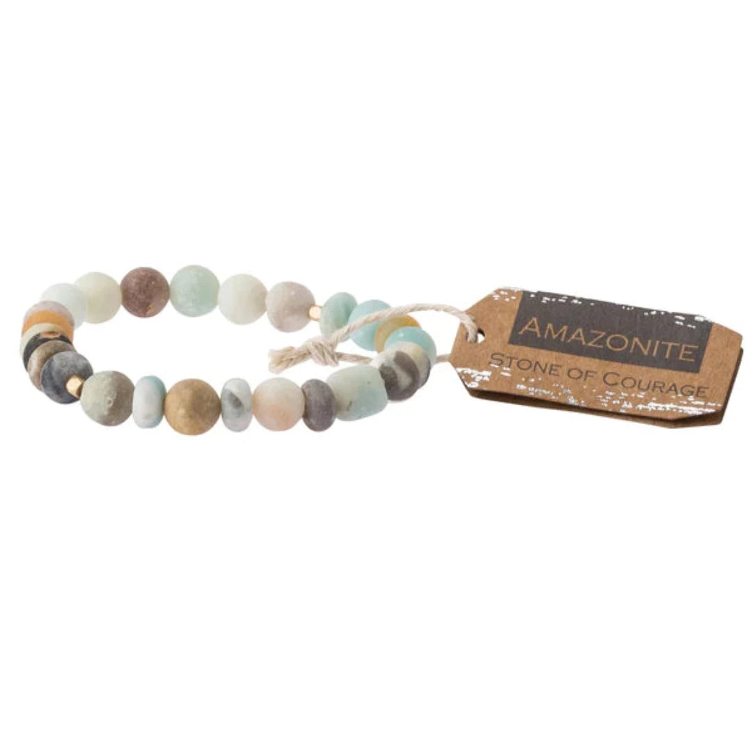 Stone Stacking Bracelet - Amazonite