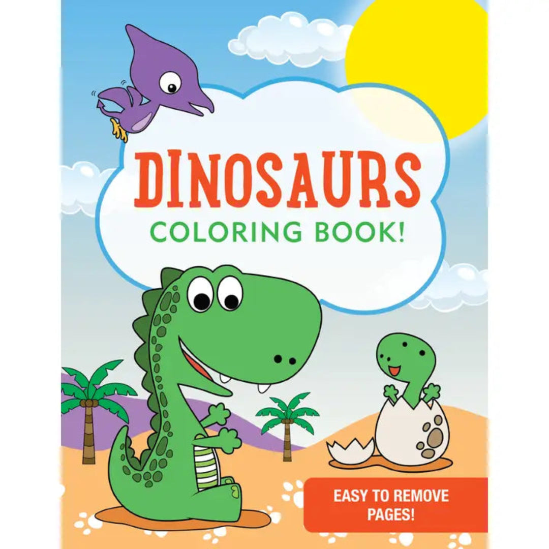 dinosaurs themed coloring book