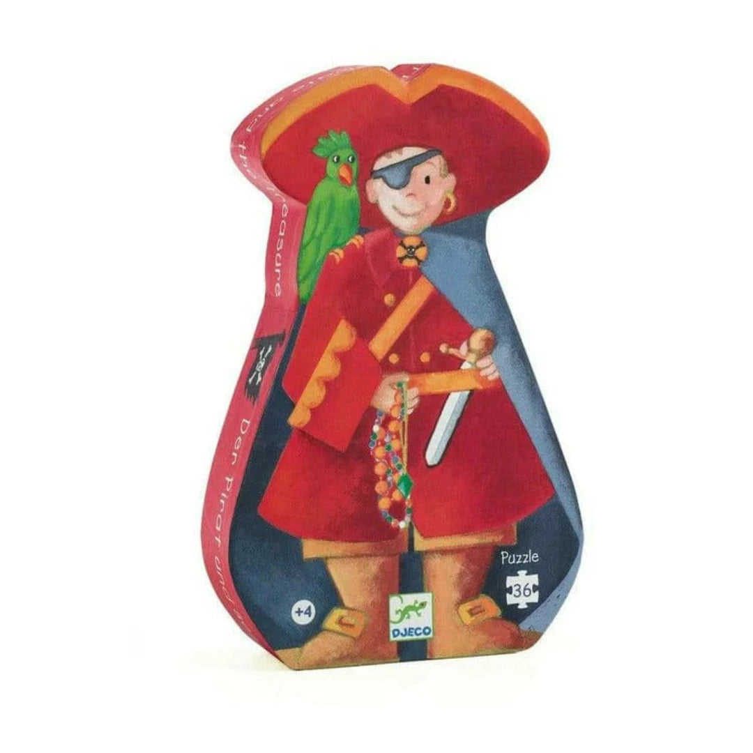 Silhouette Pirate and Treasure Puzzle (36 Pcs)