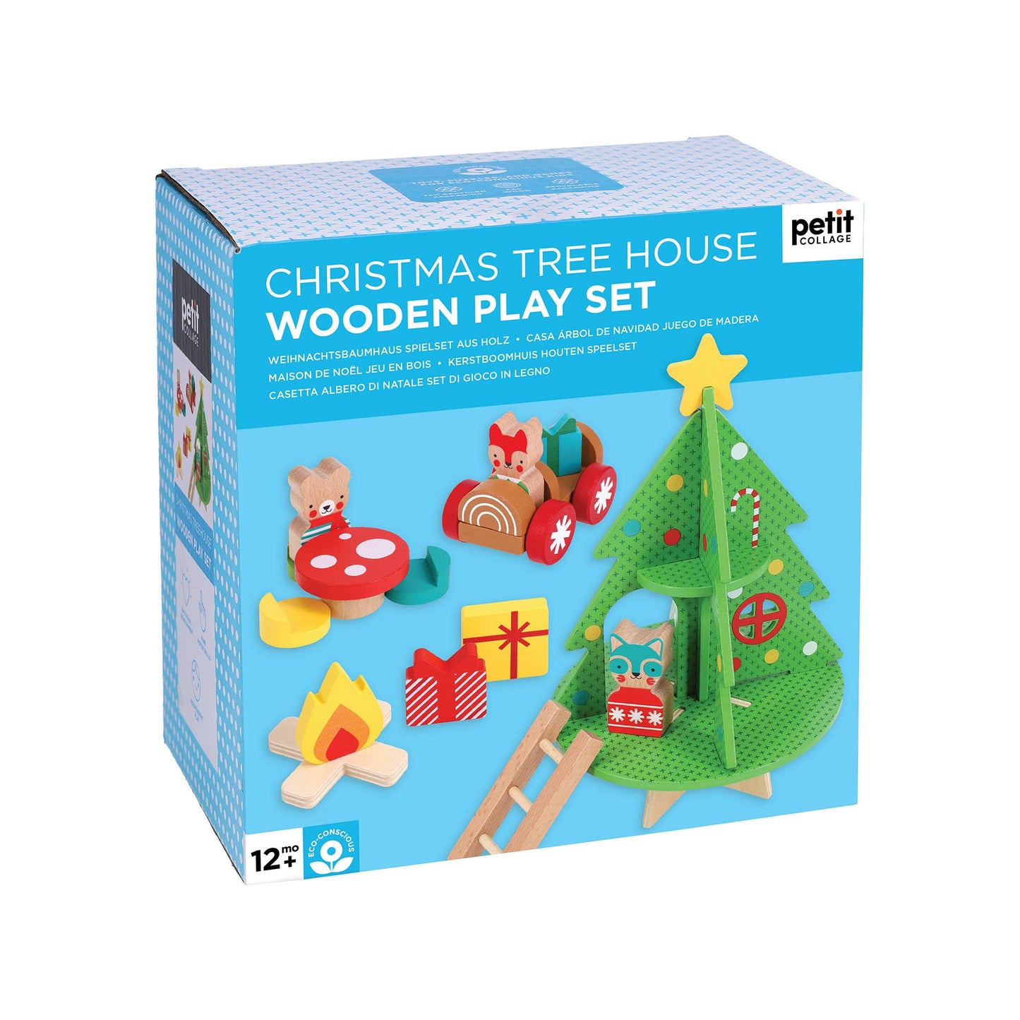 Chronicle Books - Christmas Treehouse Wooden Play Set