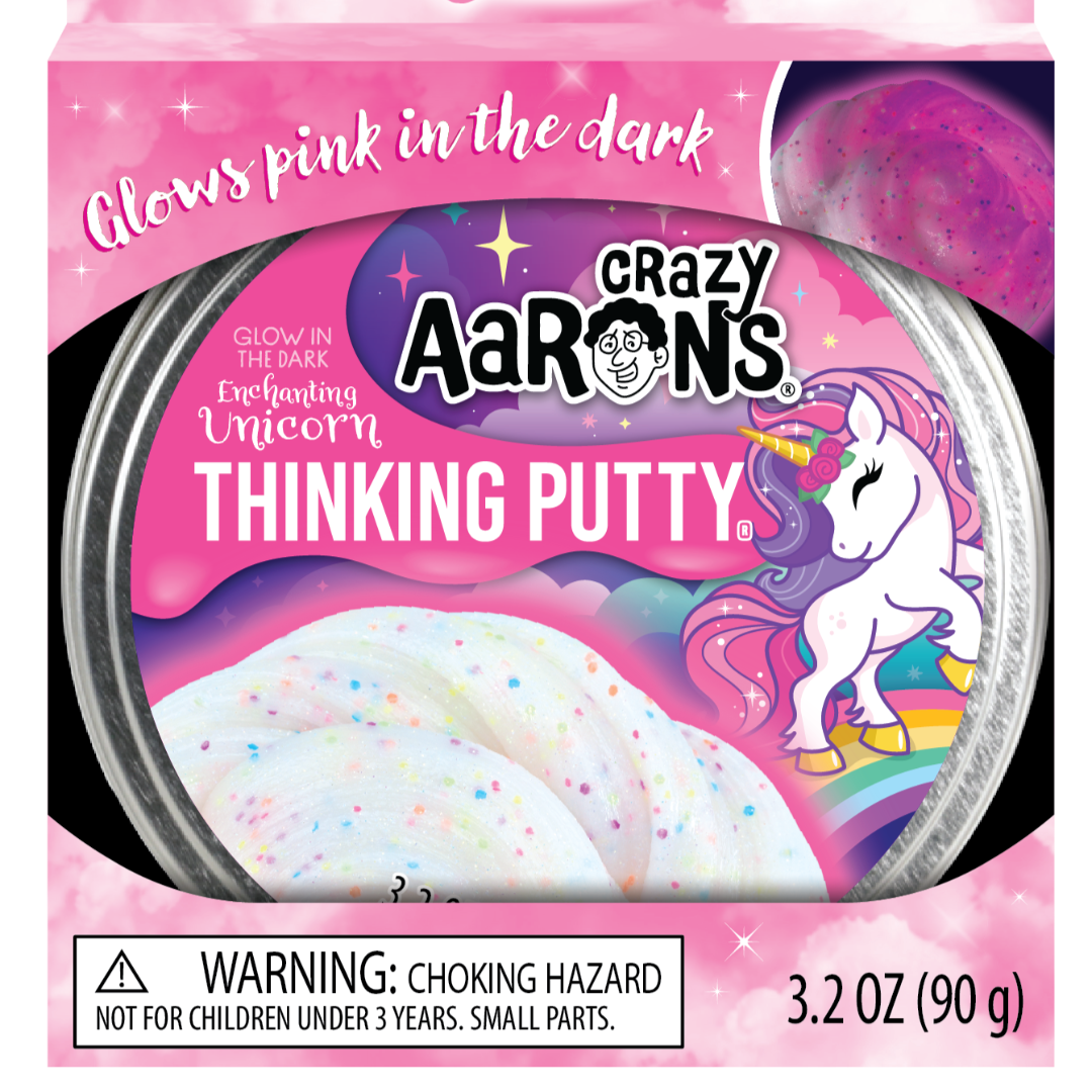 Enchanting Unicorn - Full Size 4" Thinking Putty Tin