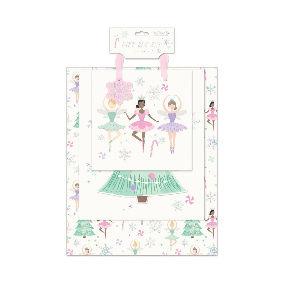 Fairies Christmas Holiday Gift Bags Set