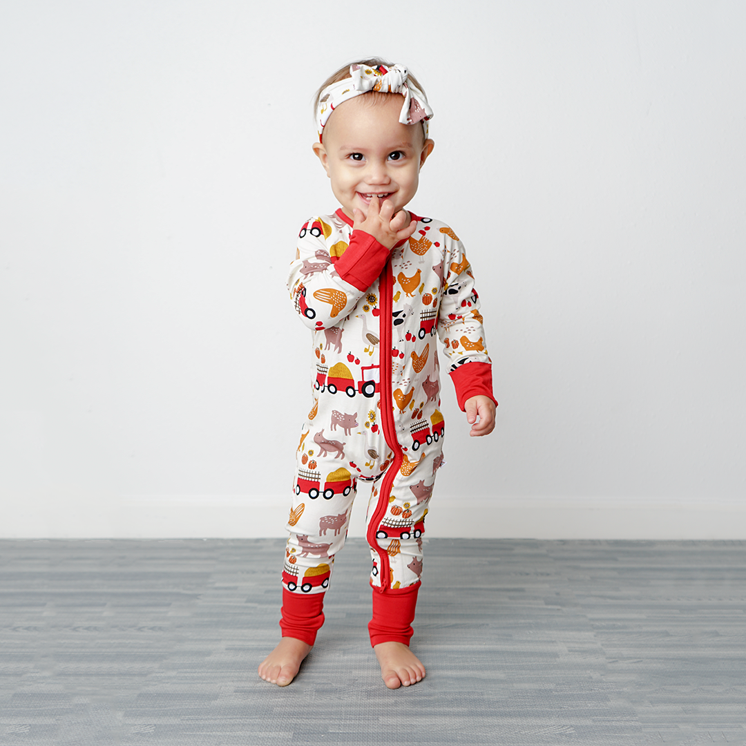Farm Friends Bamboo Baby Headband