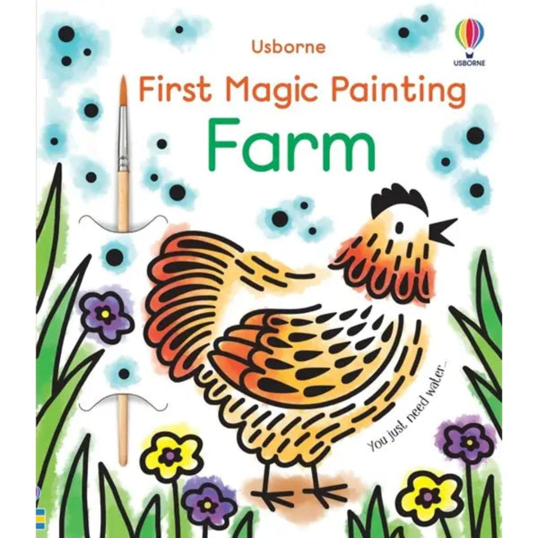 farm themed magic painting book