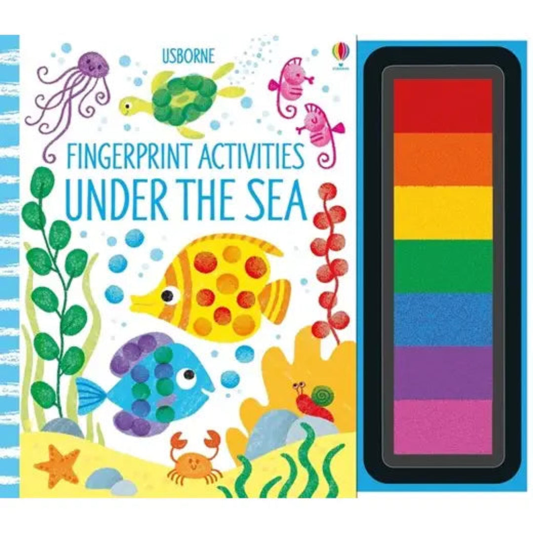under the water themed fingerprint activity book