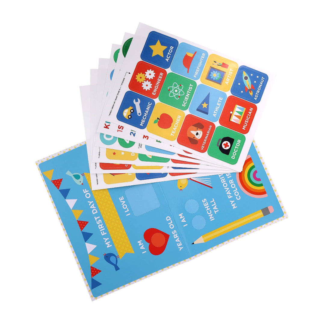 first and last day of school sticker book