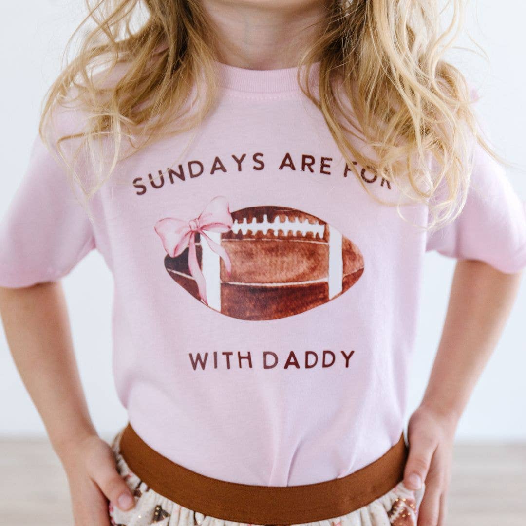 shirt that says Sundays are for football with daddy